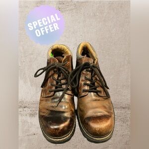 Heavy duty Vintage Brown Lace Up Boots by Prospector